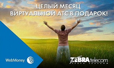 Специальная Акция от Zebra Telecom и WebMoney!
